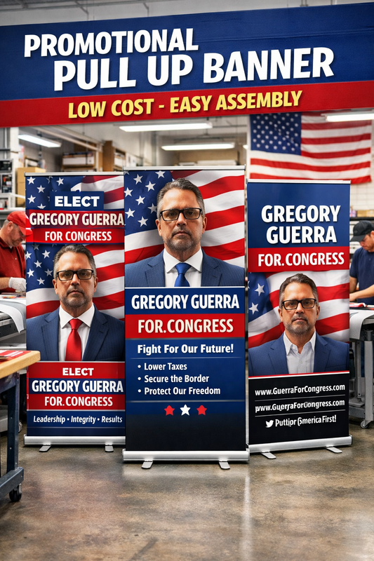 PULL-UP RETRACTABLE BANNER - DELUXE BANNER STAND