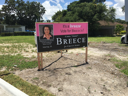 Roadside and Post‑Mounted Campaign Signs