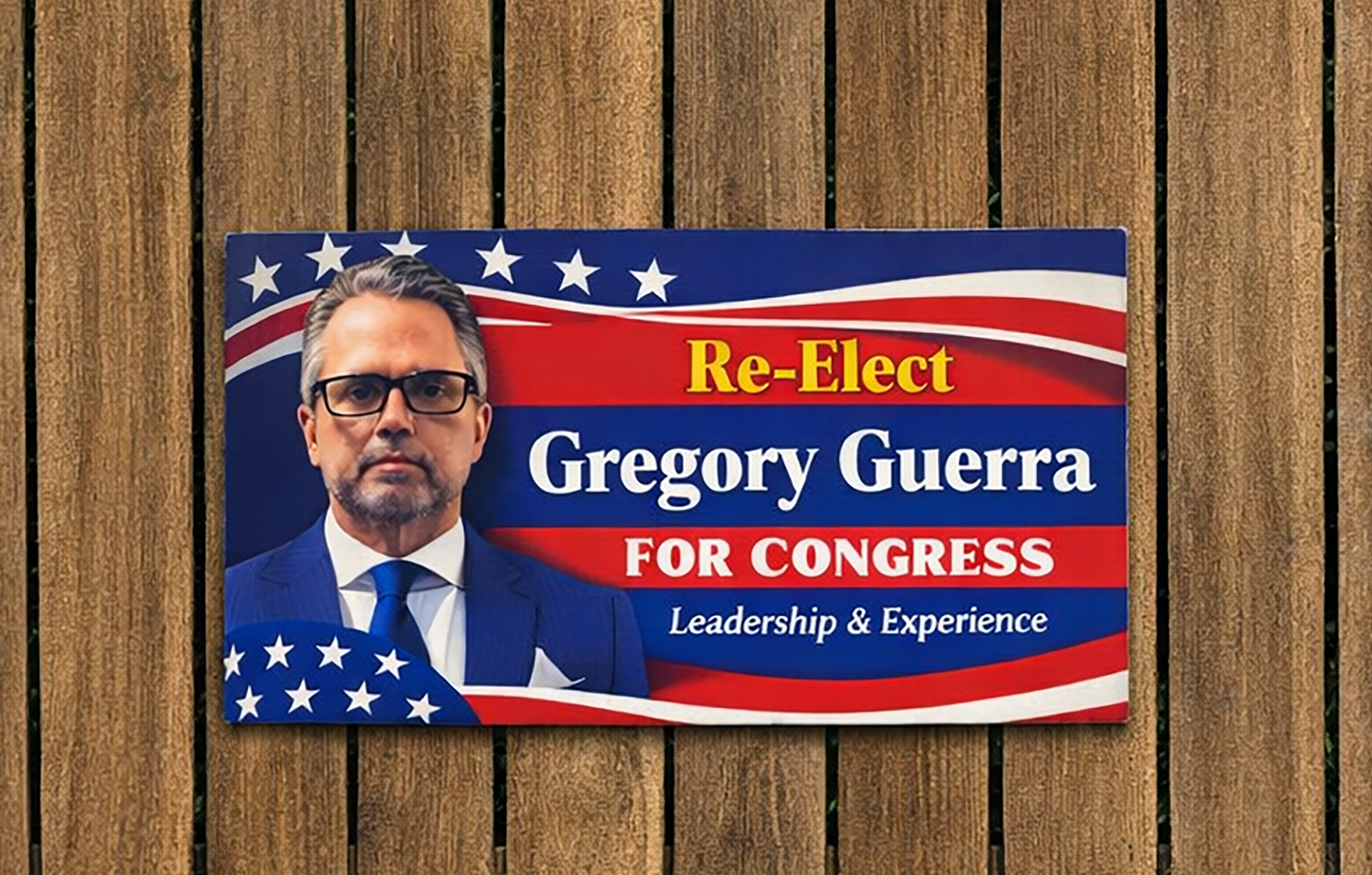 Fence‑Mounted Campaign Signs for Elections 48" x 24" & 48"x32"