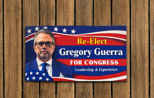 Fence‑Mounted Campaign Signs for Elections 48" x 24" & 48"x32"