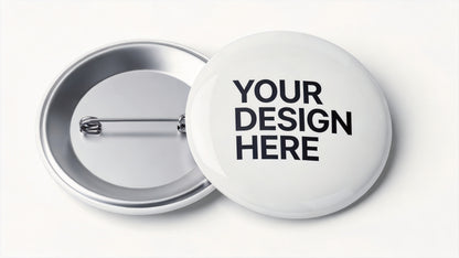 BUTTONS SAFETY BACK PIN Round