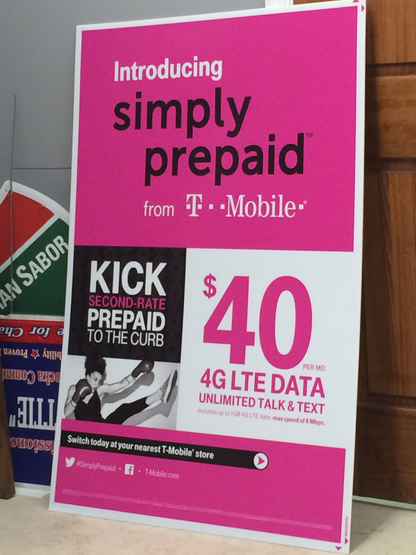 T-Mobile simply prepaid advertisement 