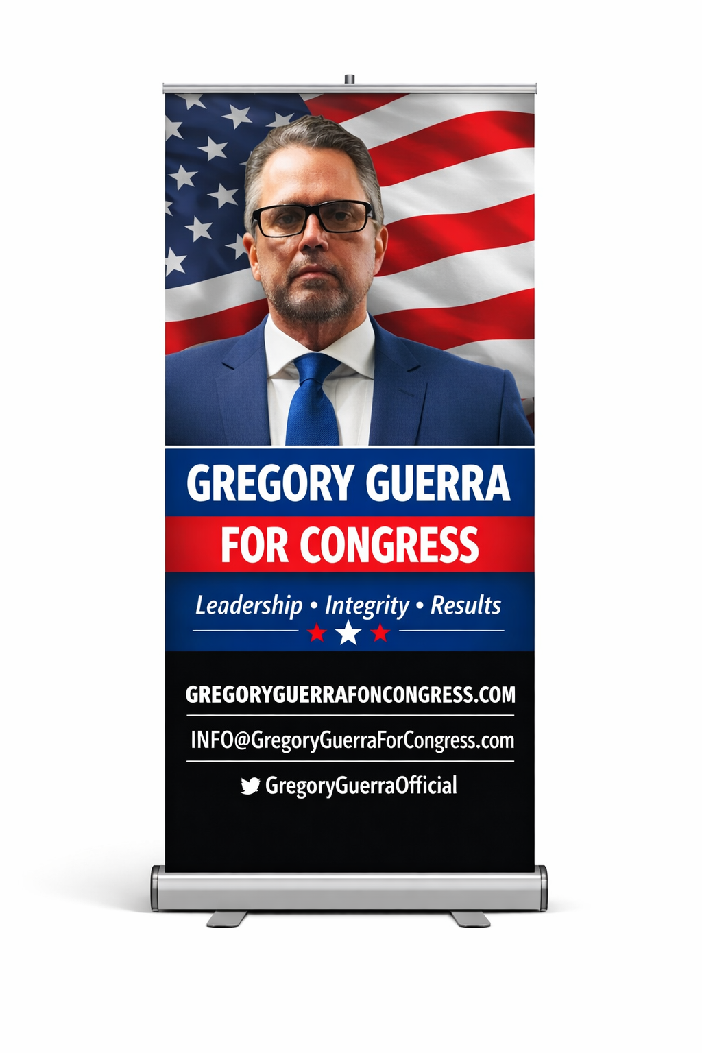 PULL-UP RETRACTABLE  BANNER - DELUXE BANNER STAND