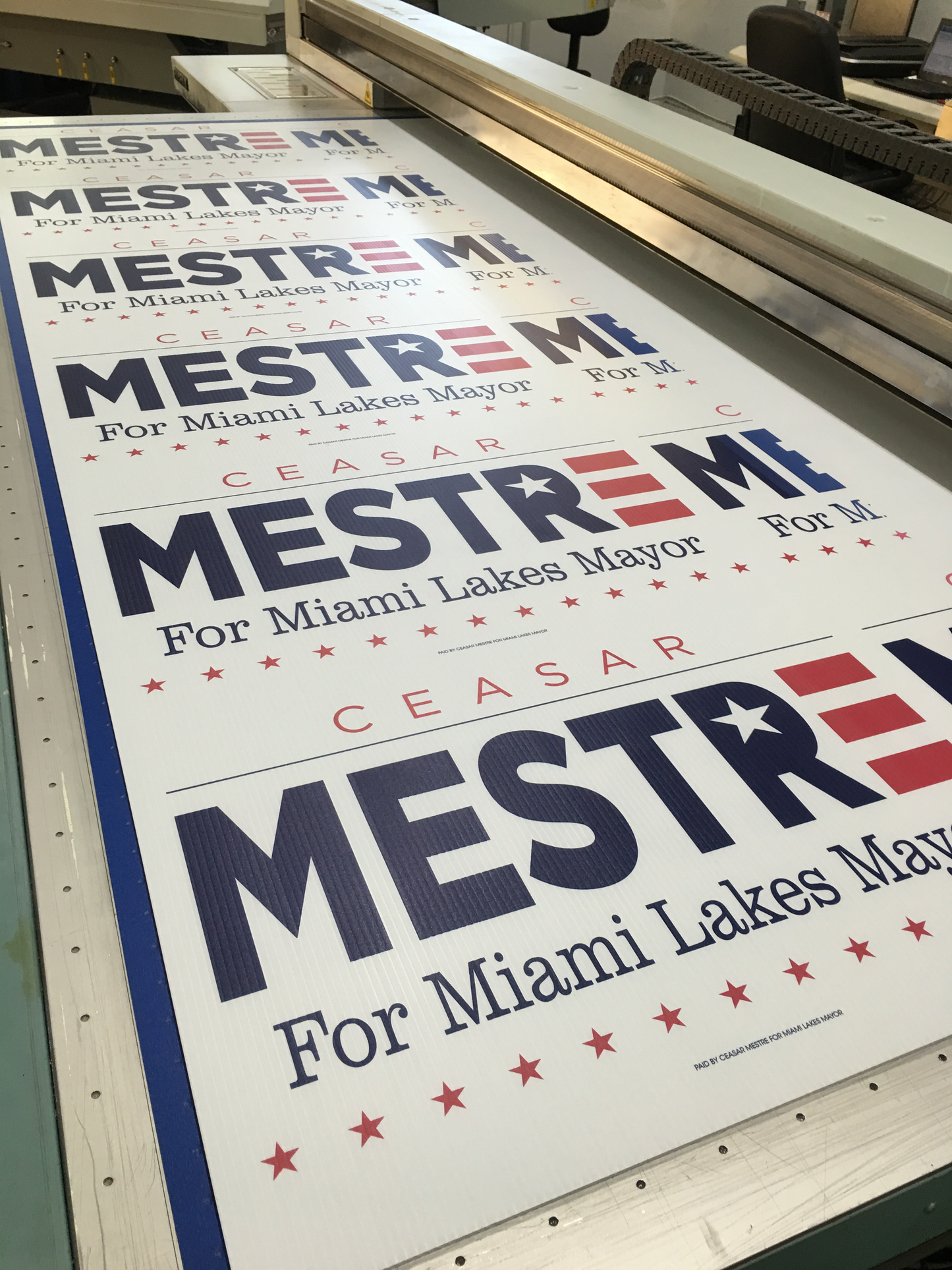 YARD SIGNS 24" x 18" PRINTED TWO SIDED WITH BLEED