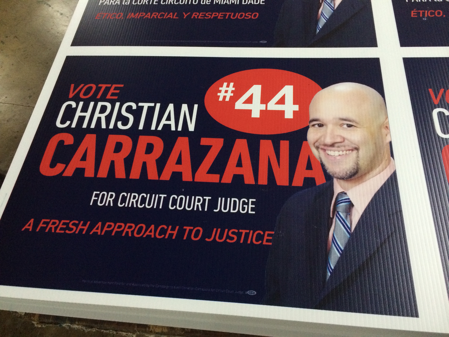YARD SIGNS 24" x 18" PRINTED TWO SIDED WITH BLEED