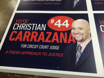 YARD SIGNS 24" x 18" PRINTED TWO SIDED WITH BLEED