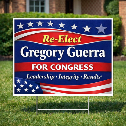 YARD SIGNS 24" x 18" PRINTED TWO SIDED WITH BLEED